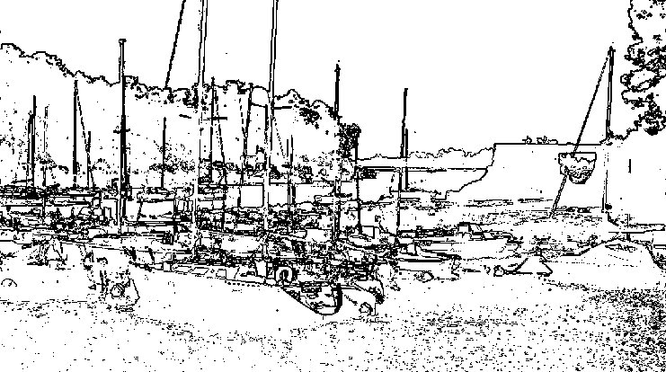 La pr�sence du bateau