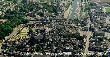 La rue Thiers : axe important de circulation