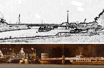 Depuis l'extr�mit� sud de la promenade de la Rabine et depuis l'anse du Grand Conleu