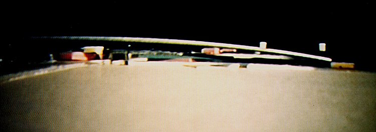 Vue macroscopique de la maquette au 1/2000�me - Le Pont depuis l'anse du Grand Conleu