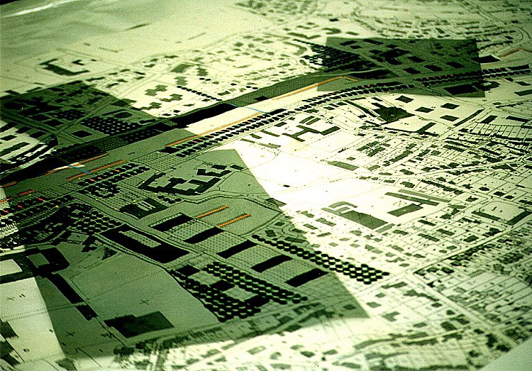 Au premier plan la " CALE HABITEE " sur le site de l'actuel stade de la Rabine.