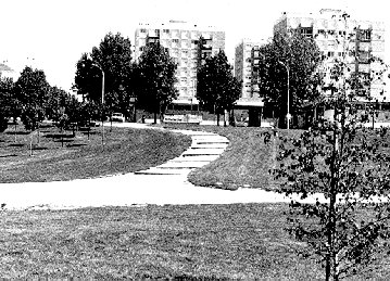 Le quartier de Kercado. Les 1ers grands ensembles de Vannes au d�but des ann�es 60 : une Z.U.P. avant la lettre. clich� Y. Archambeau.