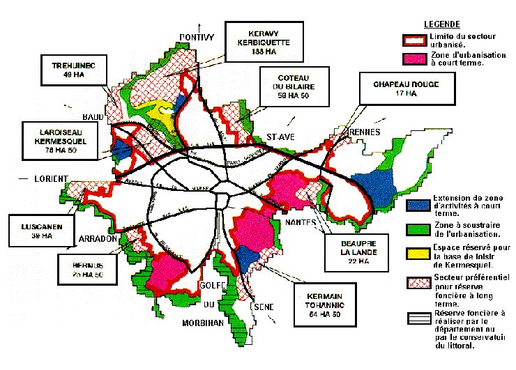 Les perspectives de d�veloppement de la commune de Vannes.