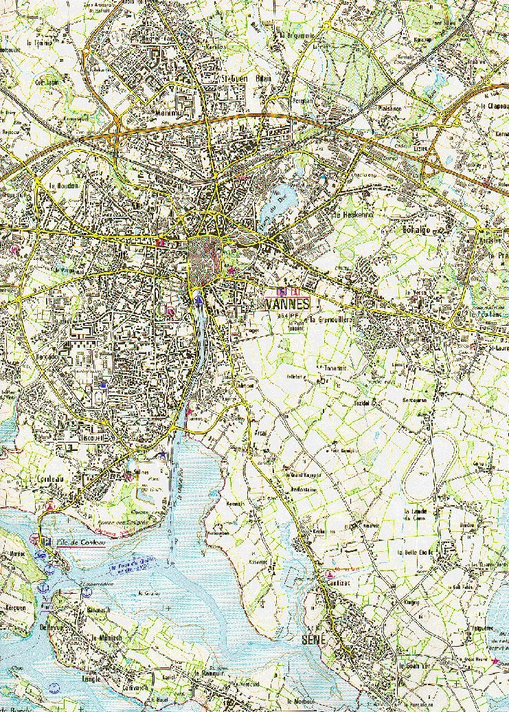 Carte I.G.N. Vannes