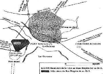 Extention romaine de Vannes du 1er au V� si�cle