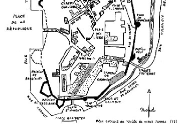 Plan extrait du " Guide du Vieux Vannes (12)"