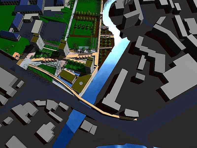 Image de synthèse : Vue aérienne