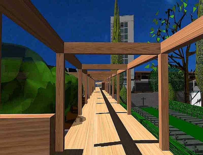 Image de synth�se : Promenade sur la passerelle basse